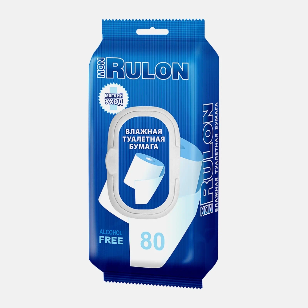 Туалетная бумага Mon Rulon влажная 80шт
