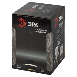 Светильник подвесной (подвес) ЭРА PL21 BK GX53 потолочный шар черный