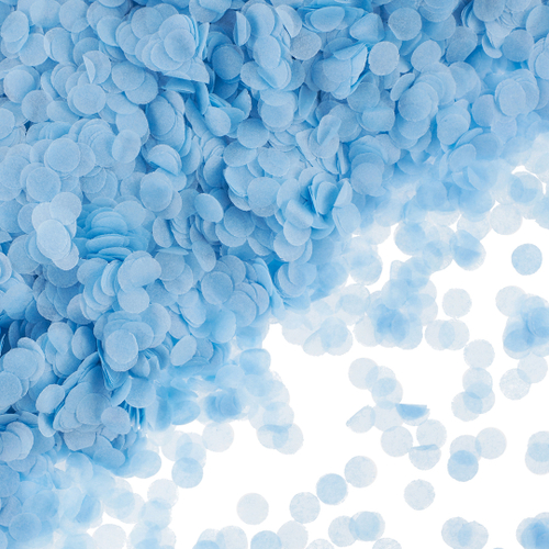 Конфетти тишью Круг, Голубой, 1 см, 50 г.