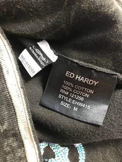 Джемпер Ed Hardy стильный, маркировка М, визуально на 46 размер