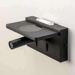 Citilux Декарт CL704371 LED USB QI Светильник поворотный Чёрный