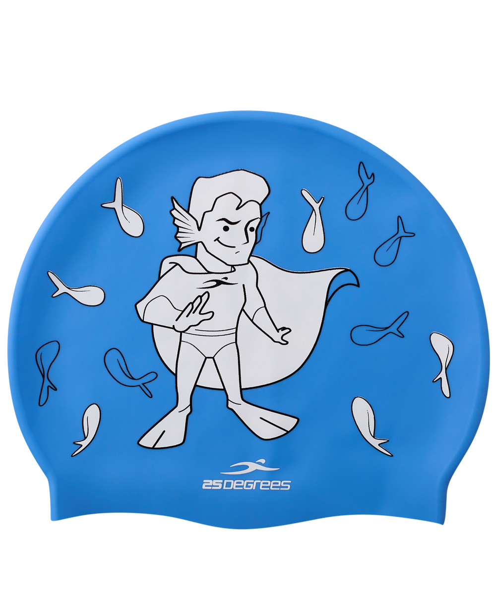 Шапочка для плавания Floater Blue, силикон, детский