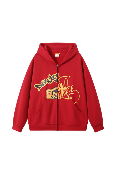 Худи DONSMOKE Split-Print Zip Hoodie