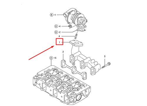 129139-13100 MANIFOLD EXHAUST