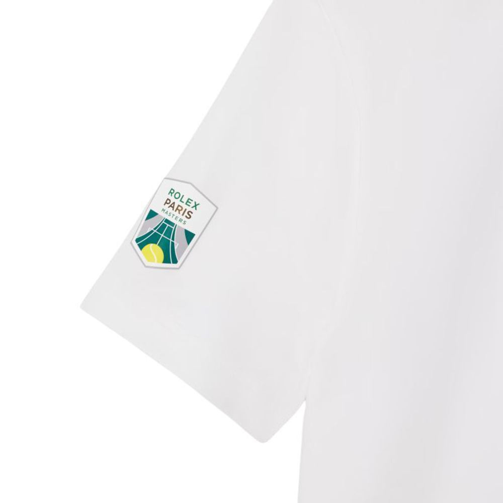 Теннисное поло Lacoste Unisex Rolex Paris Masters Edition Ballboy - white