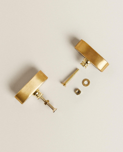 ZARA HOME МЕБЕЛЬНАЯ РУЧКА ИЗ МРАМОРА КОНТРАСТНЫХ ЦВЕТОВ (НАБОР ИЗ 2 ШТ.)