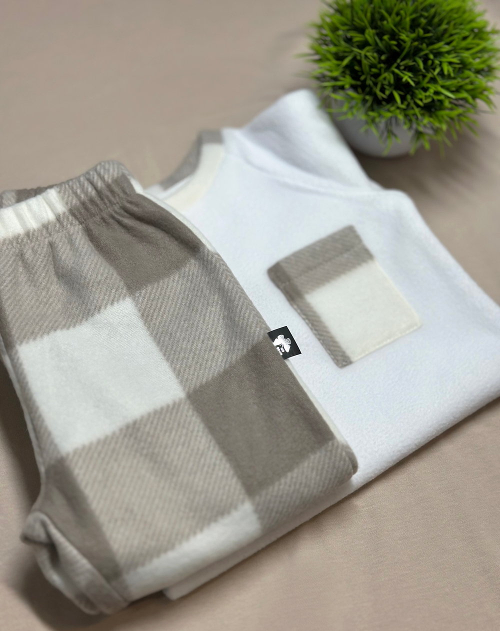 Флисовый костюм Латте