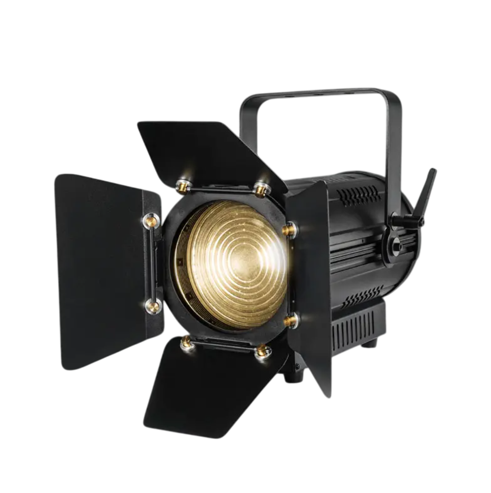 LED Studio Fresnel Fan-Less No Noise 100W — бесшумный Fresnel прожектор с зумом 15–50°