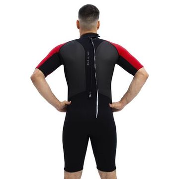 Гидрокостюм Marlin Bali shorty man черный/красный 2 мм