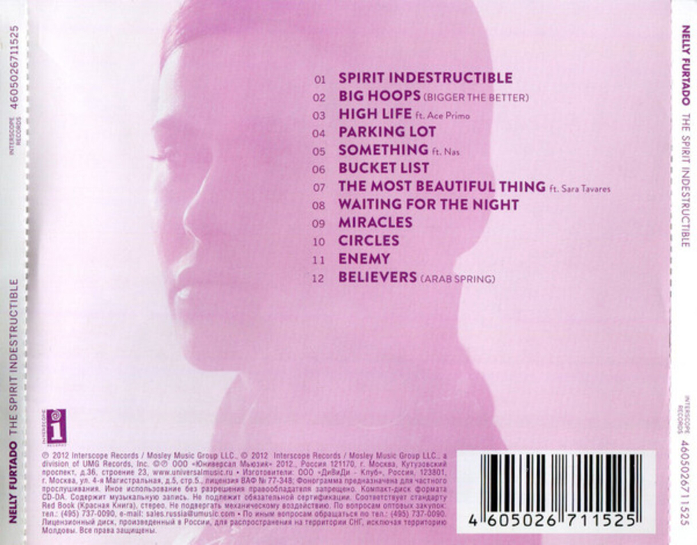 Nelly Furtado / The Spirit Indestructible (RU)(CD)