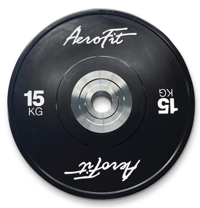 Aerofit AFBD 15 кг бамперные диски для кроссфита, черные