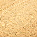 Ковер из джута овальный с вставками белого цвета из коллекции ethnic, 200х300см