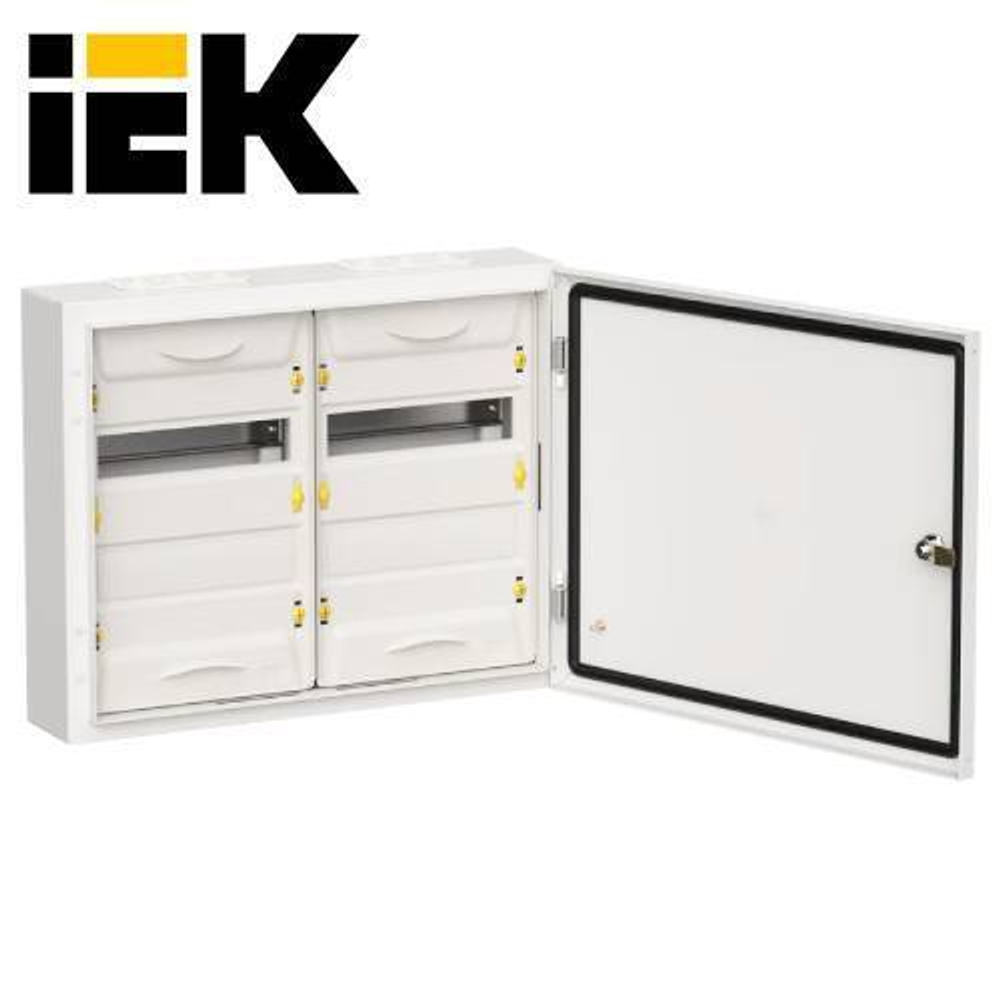 TITAN 5 Корпус металлический ЩРн-48 (2х24) IP54 белый (одна дверь) IEK