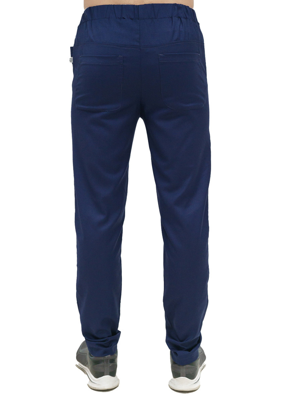 Брюки медицинские мужские Тезис TZ620, на резинке со шнурком, белый, 54