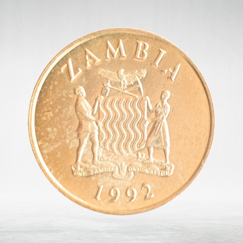 Zambia, 1 Kwacha, 1992, AU