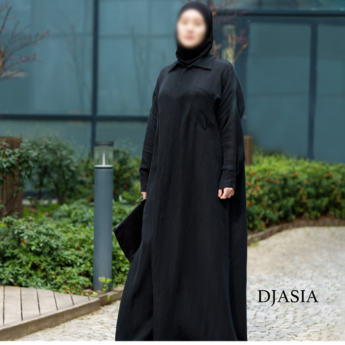 ПЛАТЬЕ-РУБАШКА SERENITY ONE ИЗ КУПРЫ /ЛЬНА