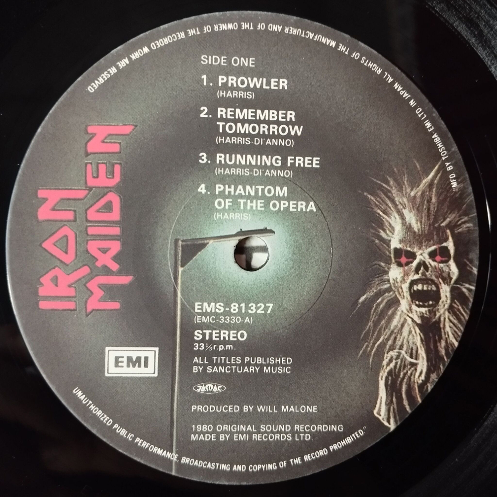 Винтажная виниловая пластинка LP Iron Maiden (Japan 1980) (No Obi) Charlotte The Harlot