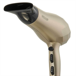 Фен электрический 2200 Вт с турмалиновой ионизацией DELTA LUX DL-0941 золотой с черным