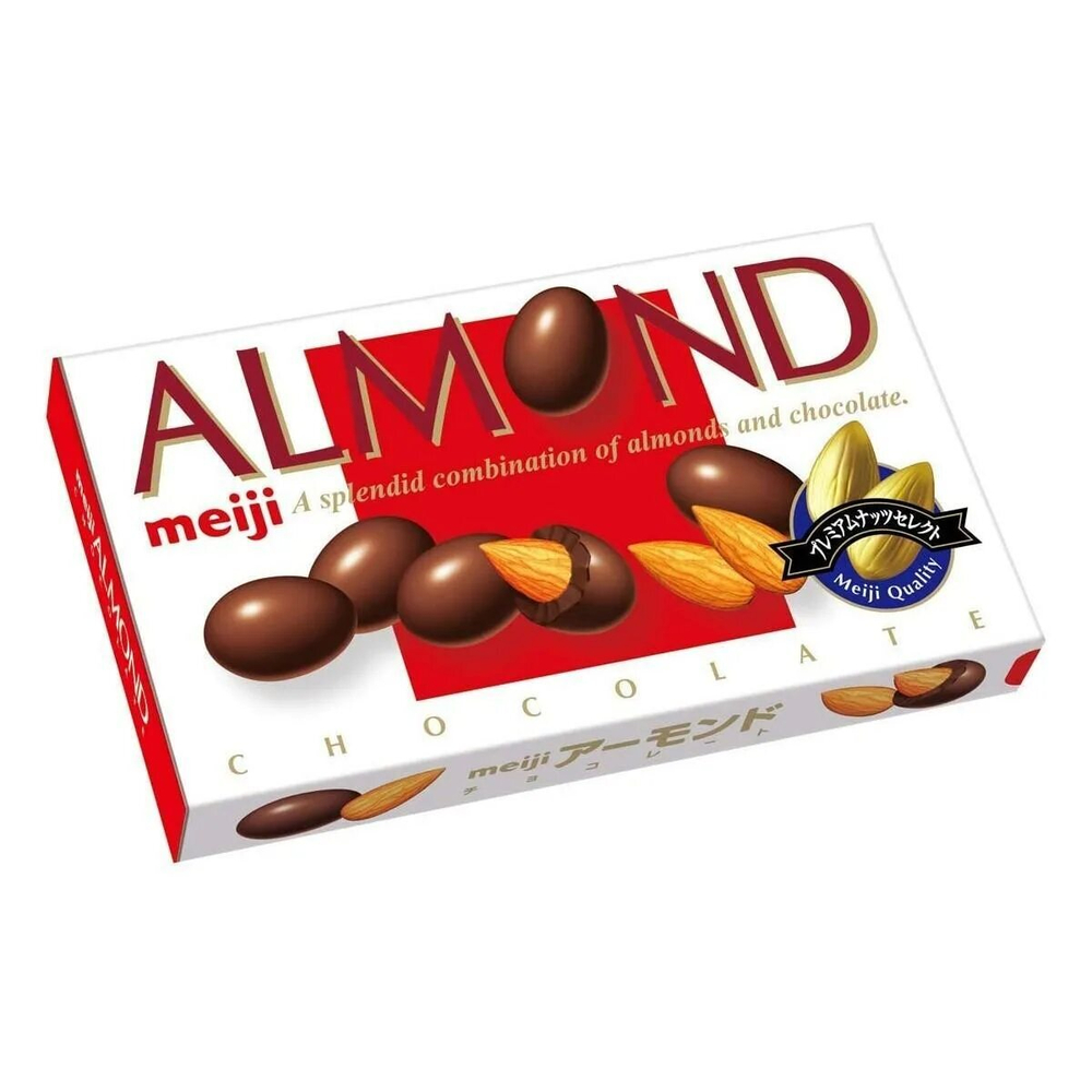 Миндаль в шоколаде Meiji, 88 гр