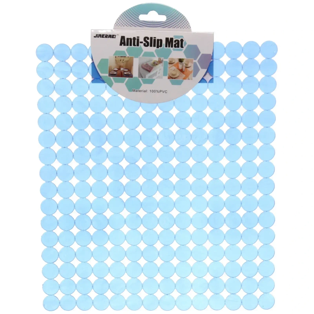 Коврик для раковины «Шарики» 32*27см голубой