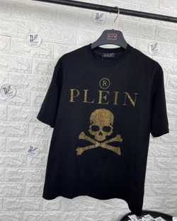 Футболка Philipp Plein Crystal Gold Skull