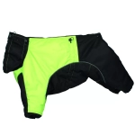 Комбинезон зимний для собаки White Wolf вырез на мальчика лимонно-черный