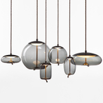 Pendant design lamp  Knot Sfera by Brokis (Smoky)