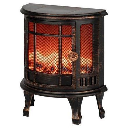 Светильник светодиодный новогодний "Камин Печь" черн. 2хLR14(C) 24х17х33см Эра Б0060487