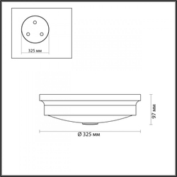 Накладной светильник Odeon Light 4825/3C