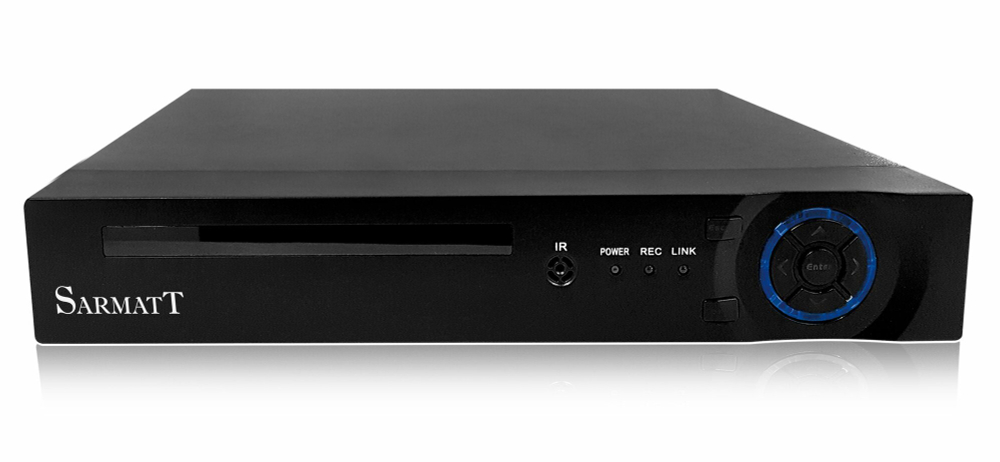 Видеорегистратор SARMATT "DSR-825-Real", гибридный, 8 каналов, 5 MP, AHD, TVI, CVI