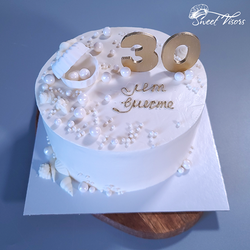 Торт на 30 лет свадьбы. Кондитерская Сладкие козырьки Sweet Visors Светланы Дегтеревой