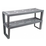 Этажерка для обуви Slip 2-х секционная (мокрый асфальт)