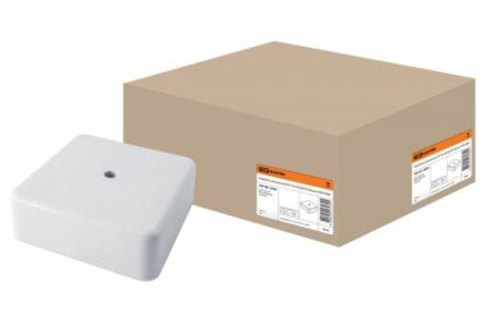 Коробка расп. КР 75х75х28 ОП белая IP40 TDM SQ1401-0205
