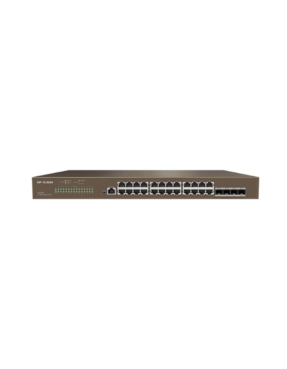 IP-COM G5328F Коммутатор управляемый 3 уровня L3, 28 портов, 24x1 Гбит/с, SFP+ 4x10 Гбит/с