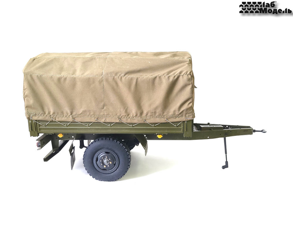 Single-axle flatbed trailer 1-P-2,5 M 1. Scale 1/10