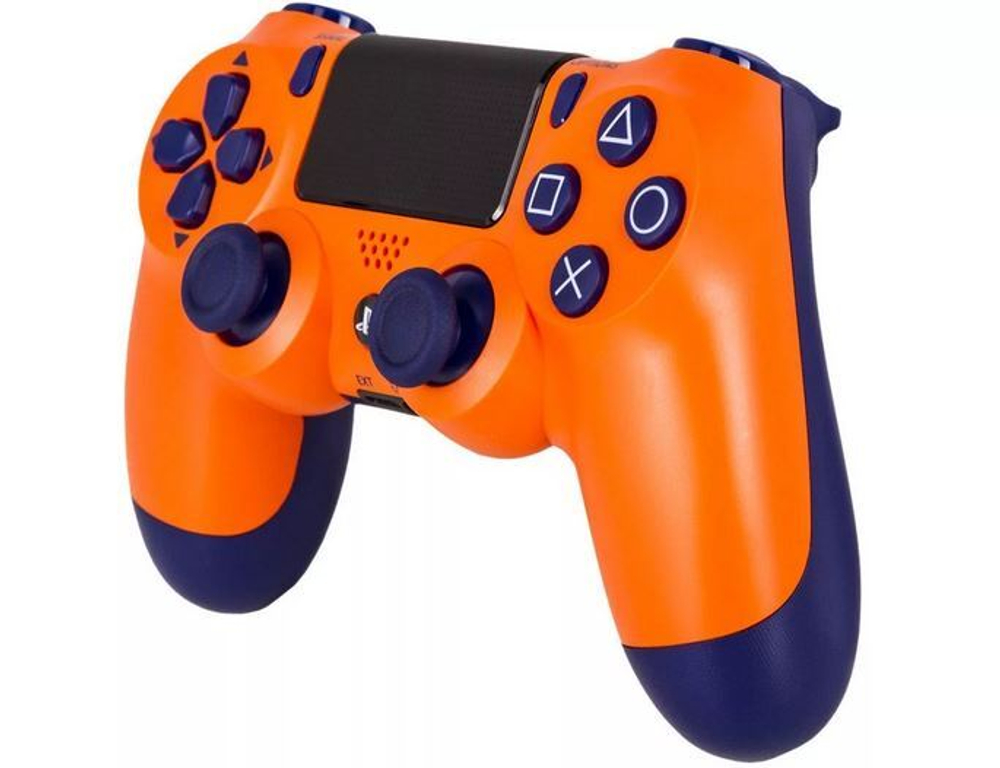 Беспроводной геймпад DualShock 4 для PS4 (Sunset Orange (оранжевый закат), 2ое поколение, China)