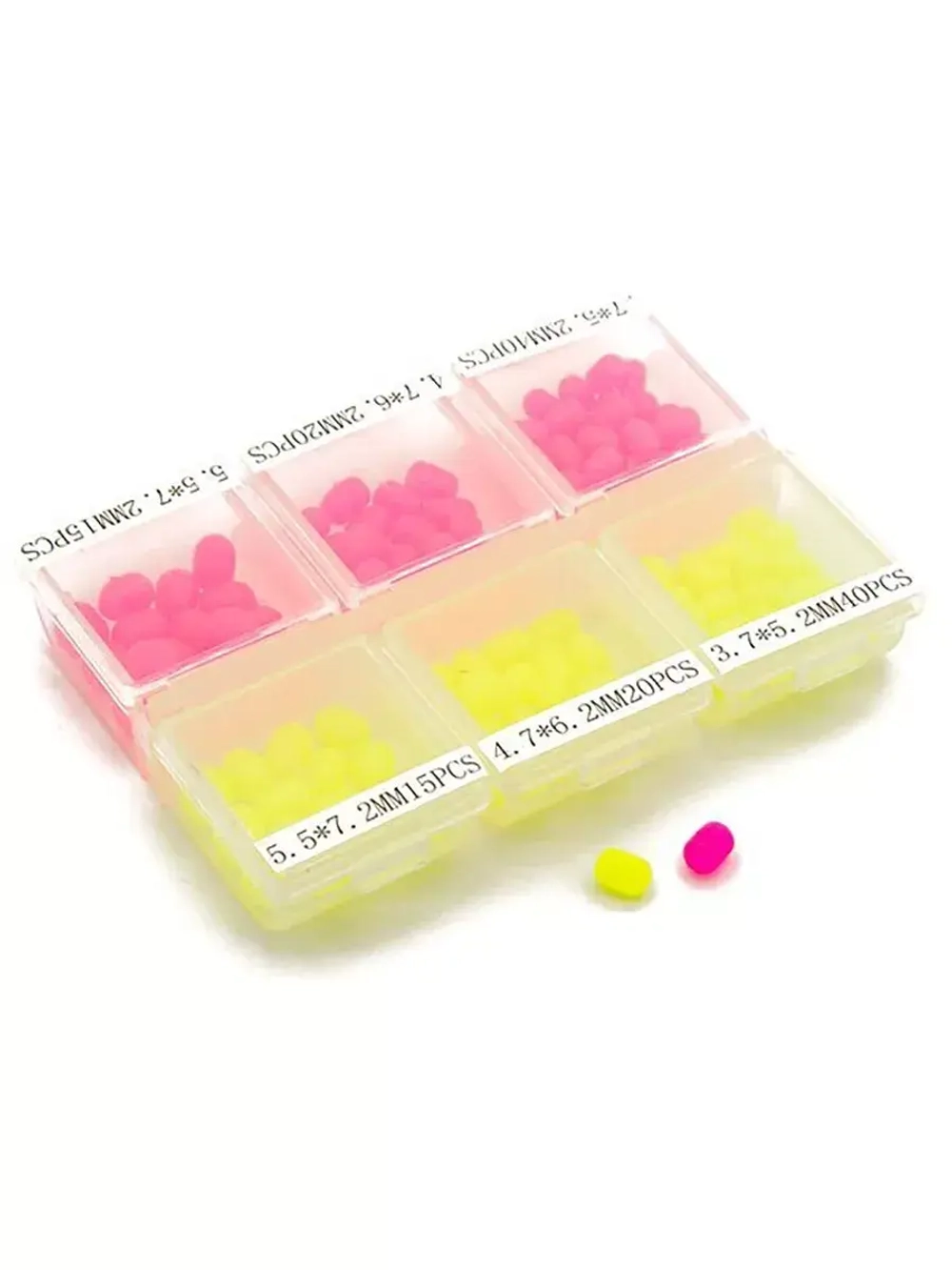 Набор бусин ECOPRO plastic Yellow+Pink (150шт. в упк.)