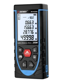 Лазерный дальномер SNDWAY SW-M100A с аккумулятором / лазерная рулетка 100 м
