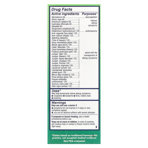 NaturalCare, BioAllers®, древесная пыльца, 30 мл (1 жидк. Унция)