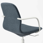 Офисный стул - IKEA LÅNGFJÄLL/LANGFJALL, 68x68x104см, синий, ЛОНГФЬЕЛЛЬ ИКЕА