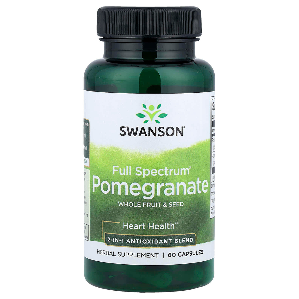 Swanson, Full Spectrum®, гранат, цельные плоды и семена, 60 капсул