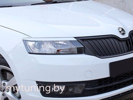 Реснички на фары для Skoda Rapid