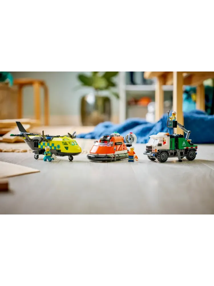 Конструктор City 60505 Самолёт, служебный грузовик и судно