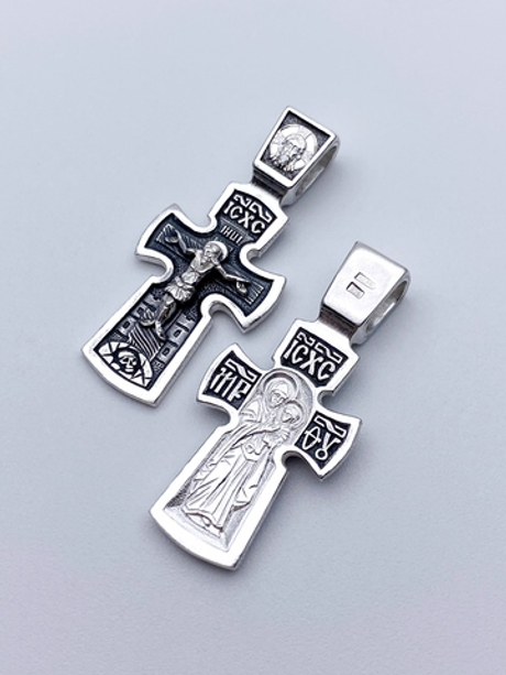 Крест из серебра/Чернение