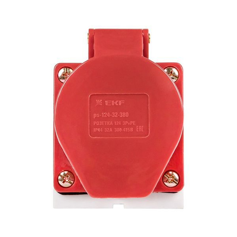 Розетка наружн. уст. 32А 380В 3P+РЕ IP44 (124) EKF ps-124-32-380