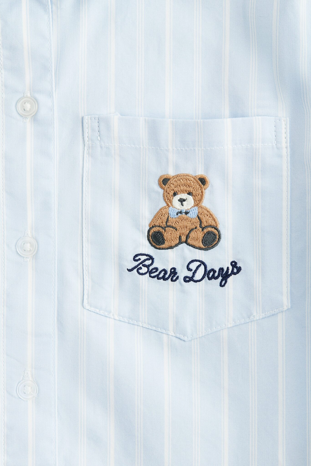 H&M Рубашка свободного кроя, светло-голубой