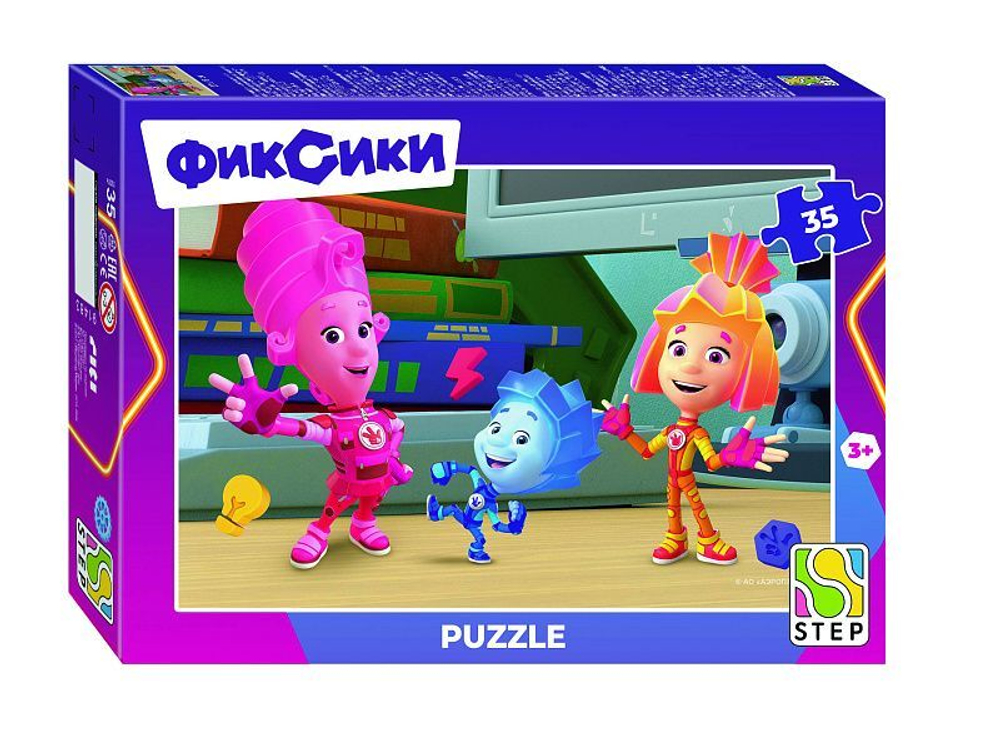 Пазлы 35 элементов 270*180мм "Фиксики. Новый сезон" (Аэроплан)