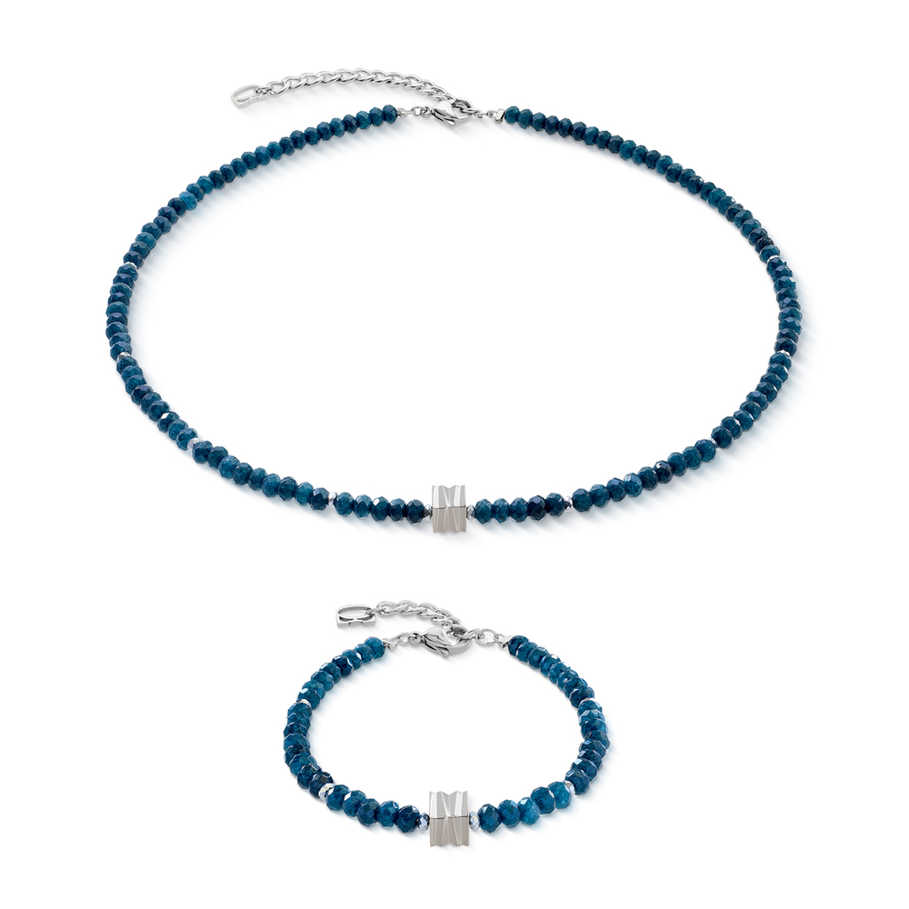 Колье Coeur de Lion Blue-Silver 3045/10-0717