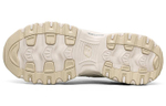 Skechers D'LITES bead bear low-cut daddy shoes women's milky white