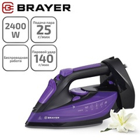 Утюг Brayer BR4016, 2400 Вт, керамическая подошва, фиолетовый